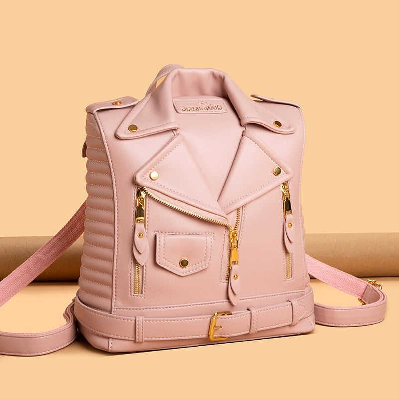 Olivia Luxe Leather Backpack