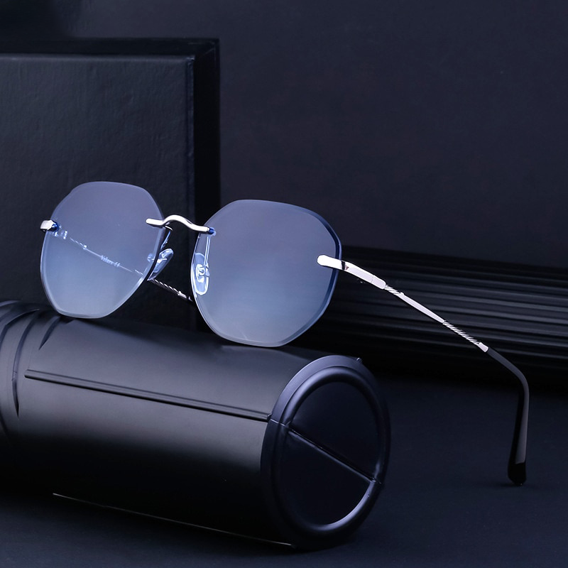 Ember Vintage Rimless Sunglasses