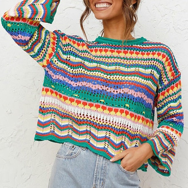 Emilia-Calou Knitted Boho Sweater