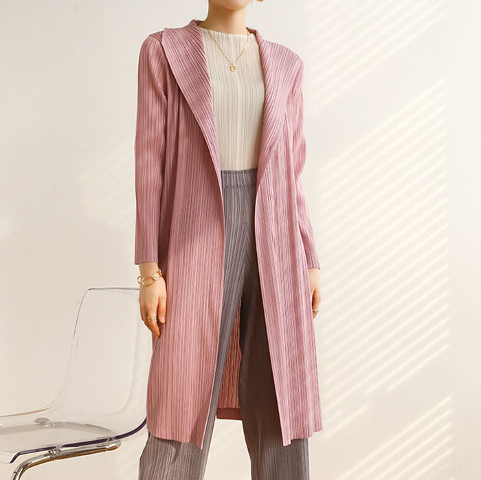 Emilia-Calou Elegant Pleated Coat