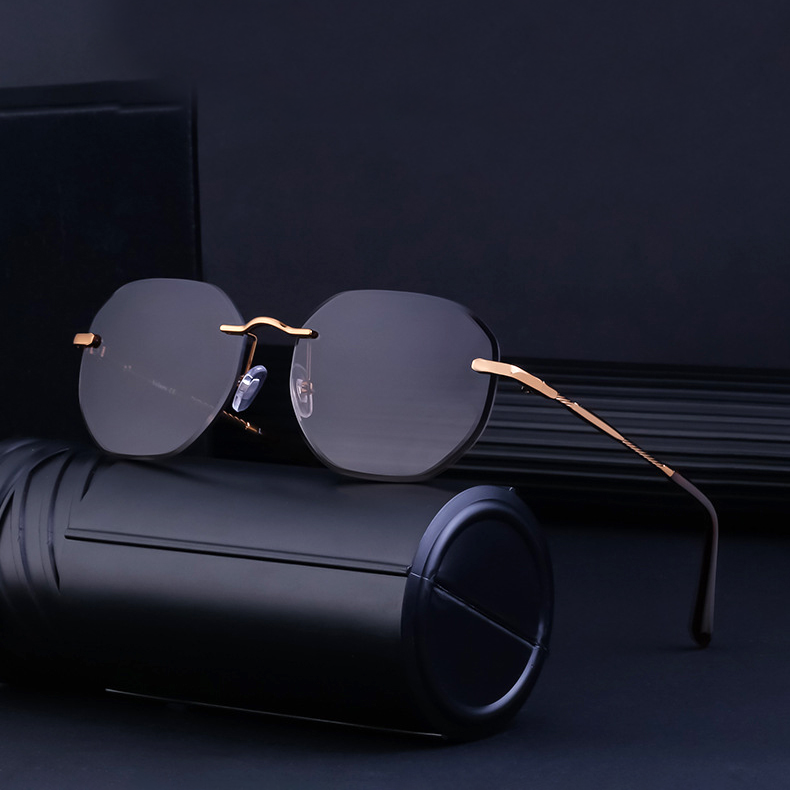 Ember Vintage Rimless Sunglasses