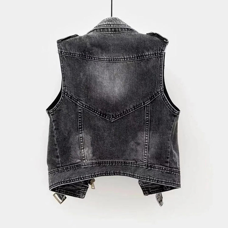 Shannon Sleek Denim Vest