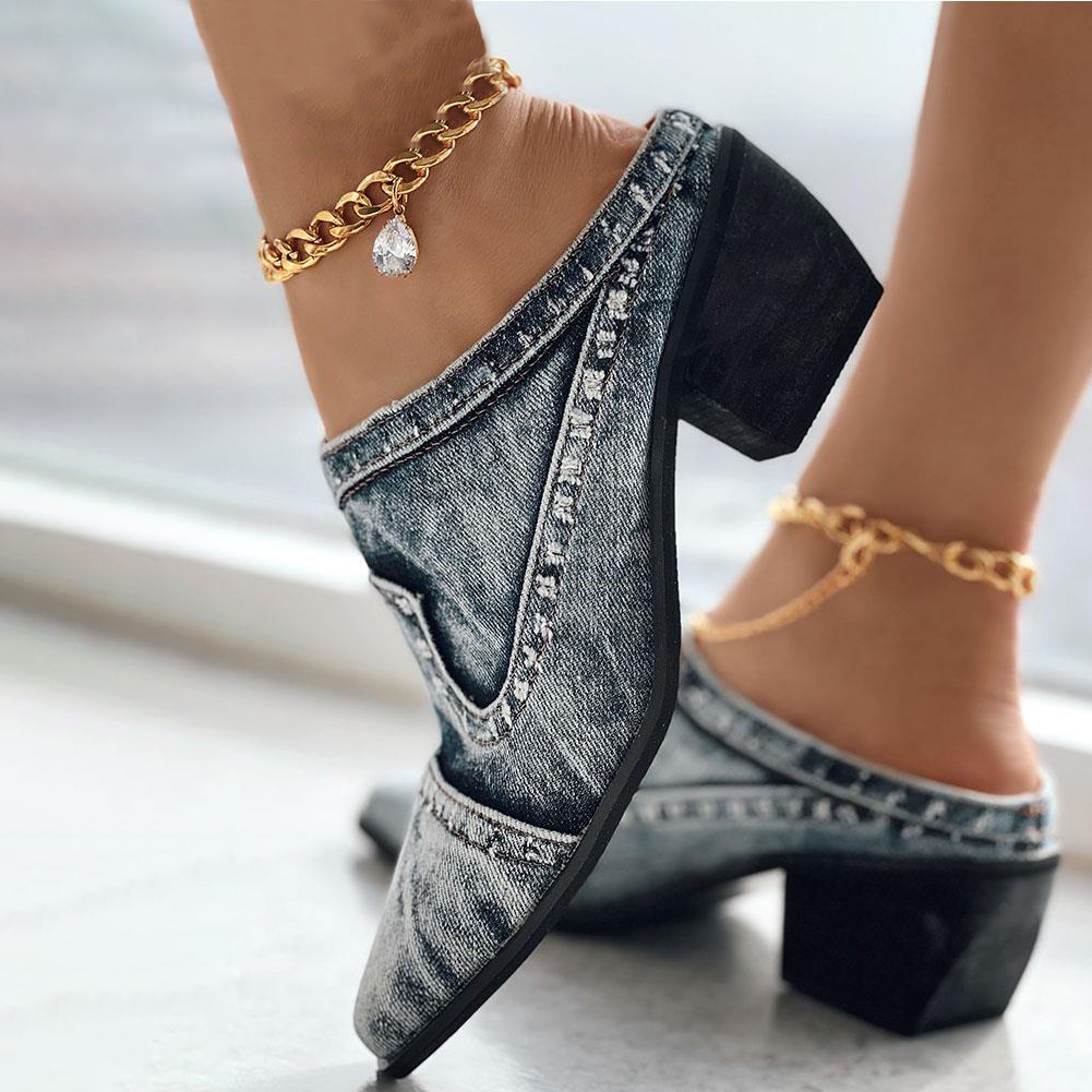 Chloe Contemporary High-Heeled Mules