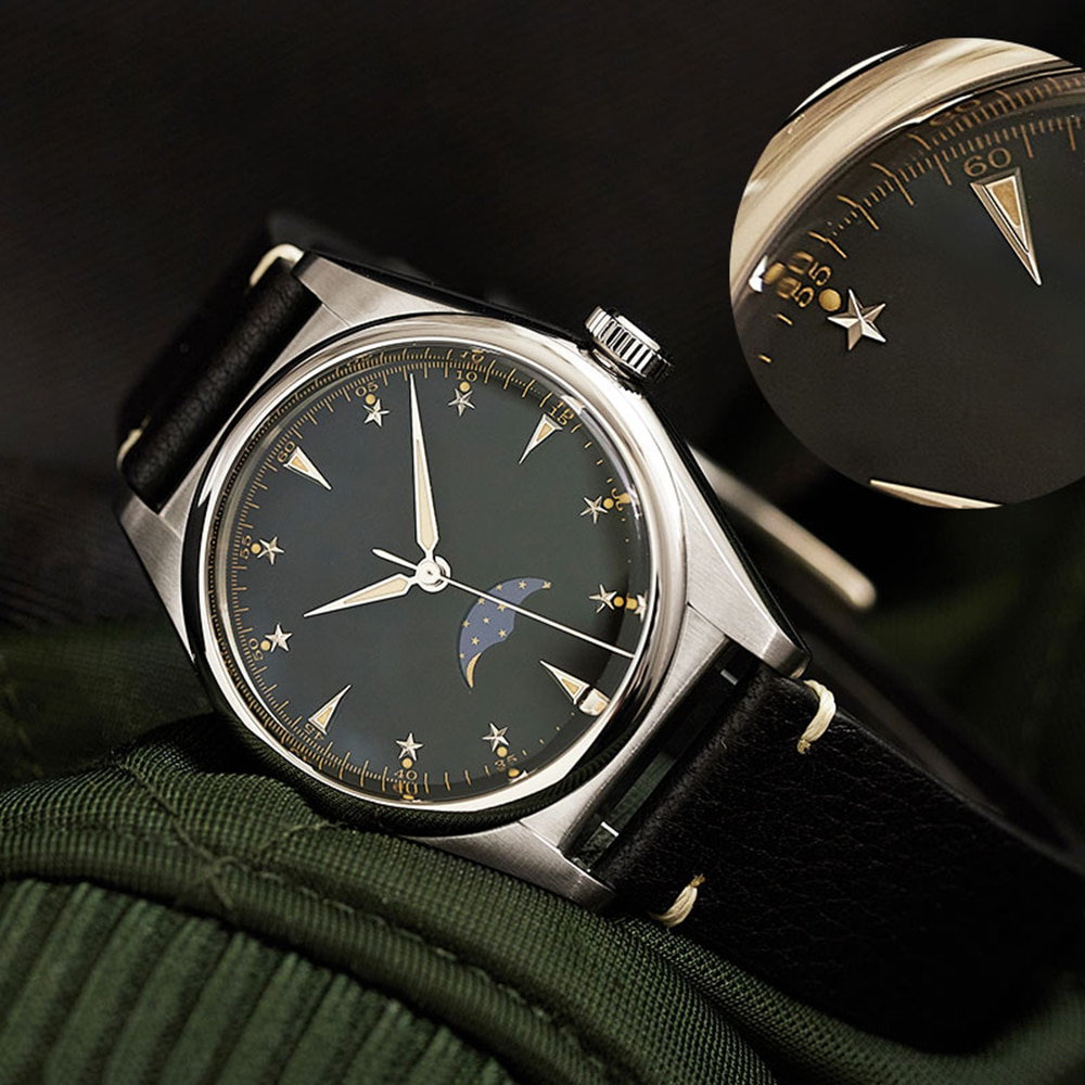 Crescent Premium Leather Watch