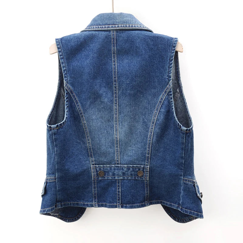 LEXY CASUAL DENIM VEST