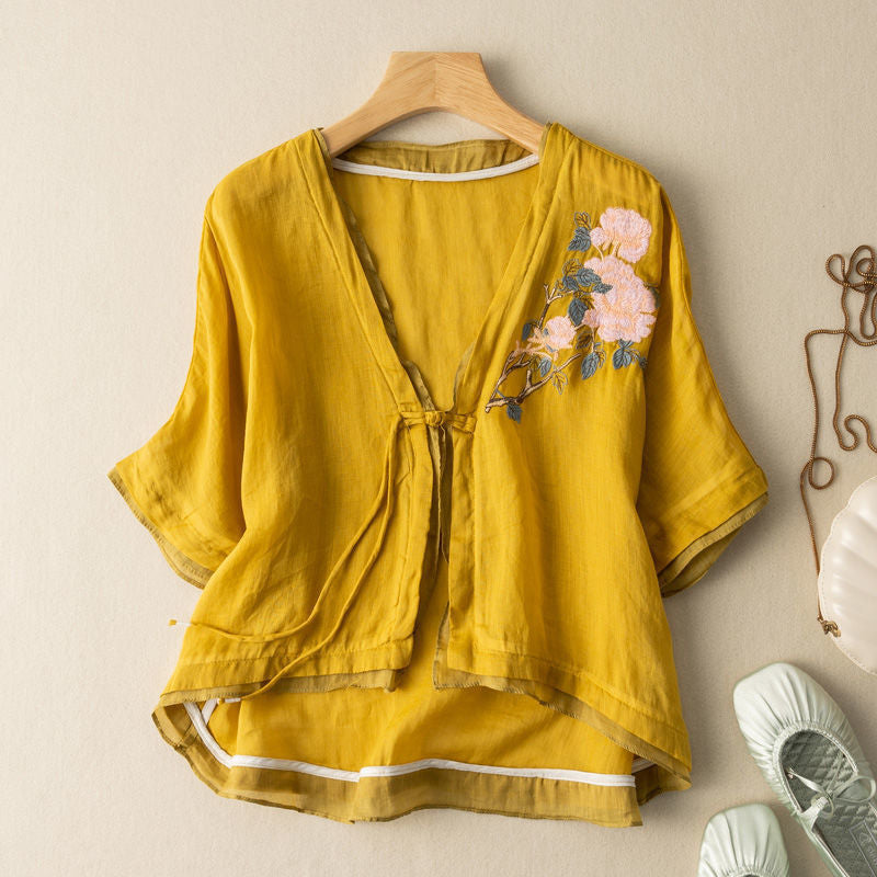 VINTAGE FLORAL BLOUSE BY LILIANE-BLOSSOM™