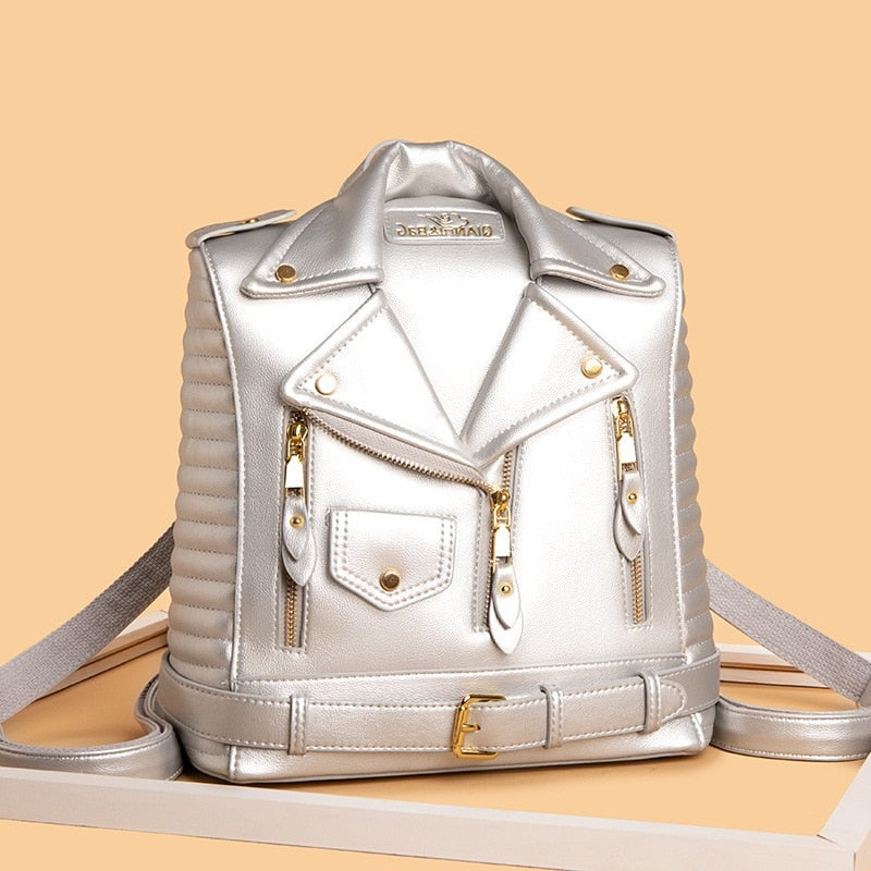 Olivia Luxe Leather Backpack