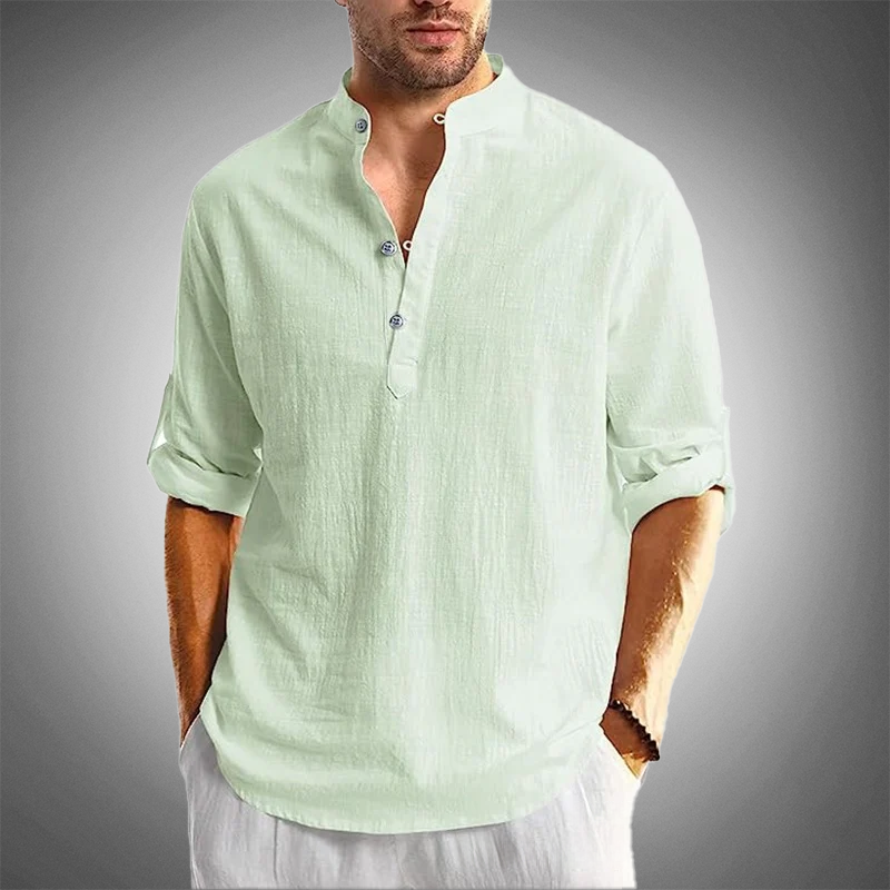 TOM HARDING CLASSIC LINEN HENLEY