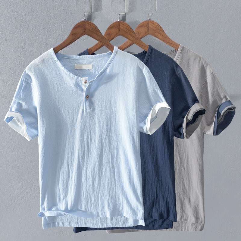 Charleston Classic Linen Henley