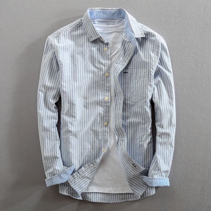 VINCÉNZIO OXFORD COTTON STRIPED SHIRT