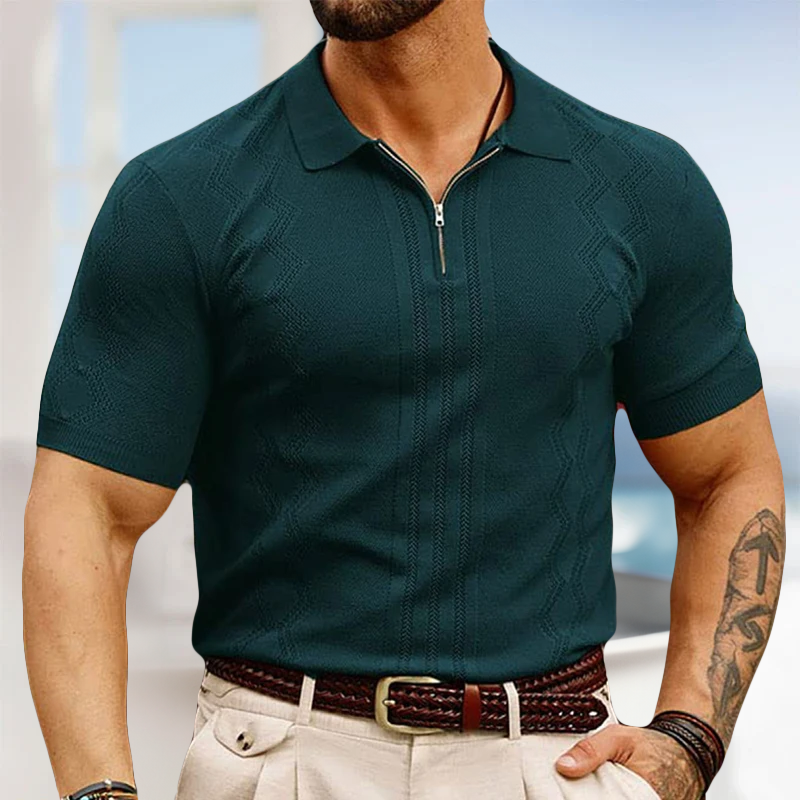 VINCÉNZO CASTELLANO KNITTED POLO SHIRT