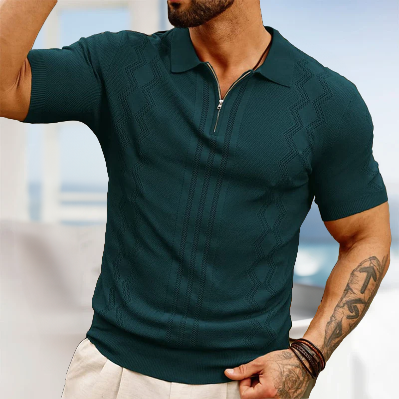 VINCÉNZO CASTELLANO KNITTED POLO SHIRT