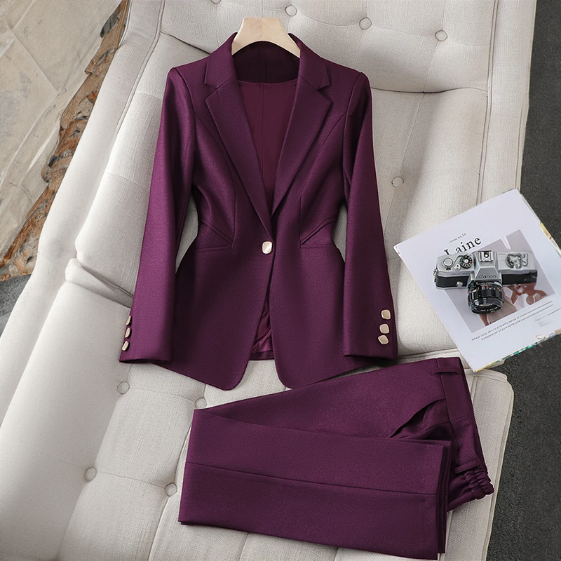 VITTORIA VELURE ELEGANT BLAZER SET