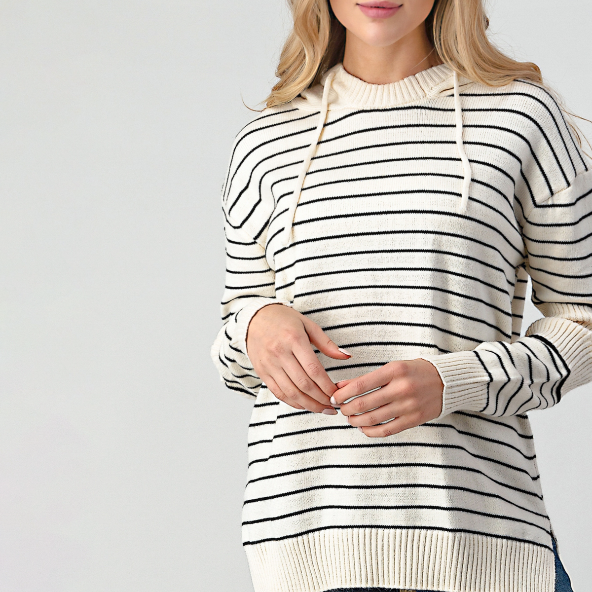 Romina Relaxed Fit Hooded Sweater