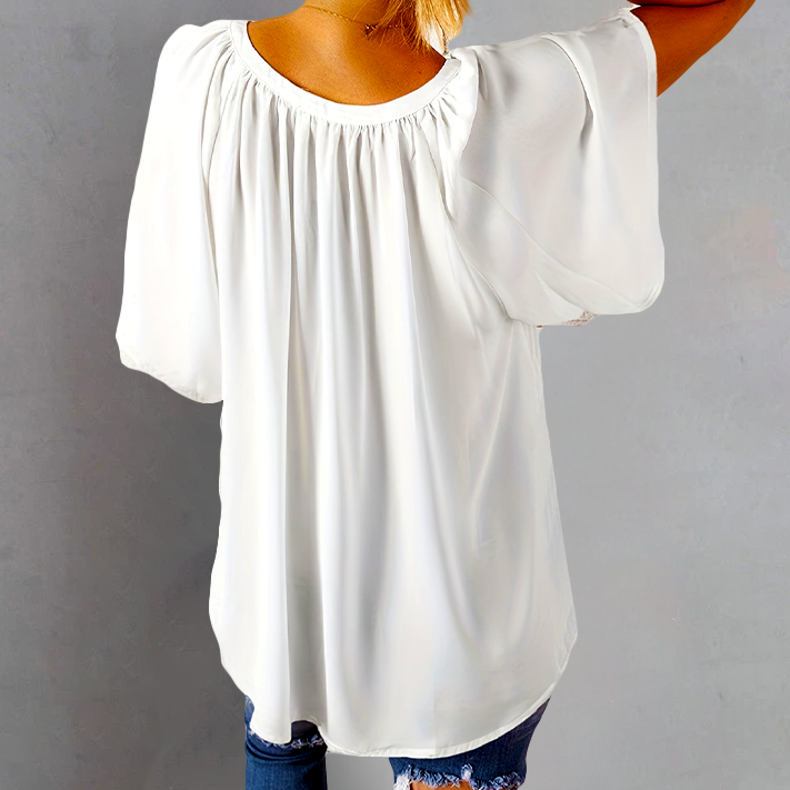 Brianna Breezy V-Neck Blouse