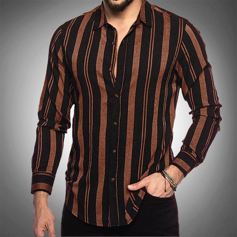 Charleston Classic Striped Linen Shirt