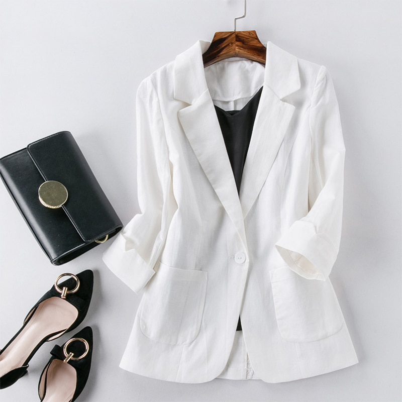 Natalia LuxeLinen™ Modern Chic Blazer
