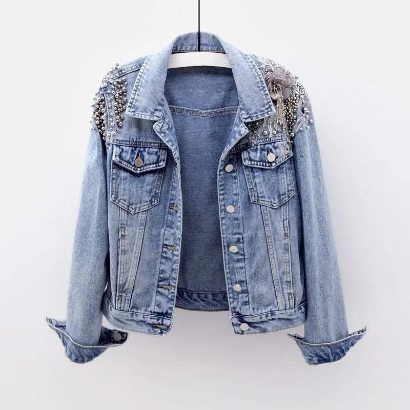 Emilia-Calou Embellished Denim Jacket