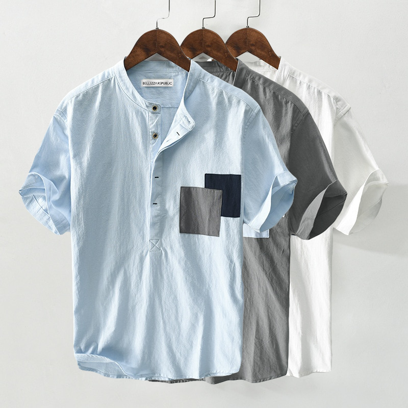 Charleston Classic Henley Linen Shirt