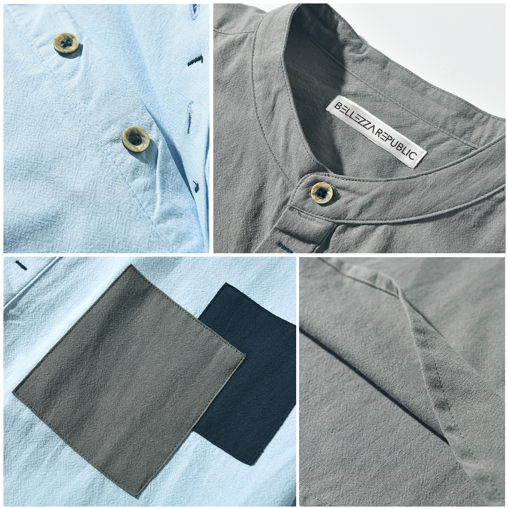 Charleston Classic Henley Linen Shirt