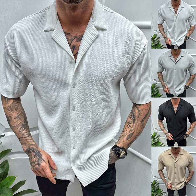 Jensen Ribbed Button Up Shirt