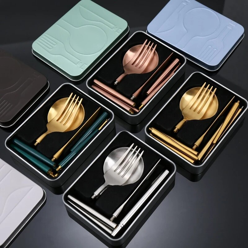 PrestigeCraft™️ Detachable 4pc Cutlery Set