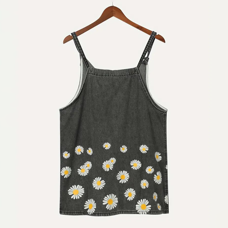 Blossom Daisy Denim Halter Top