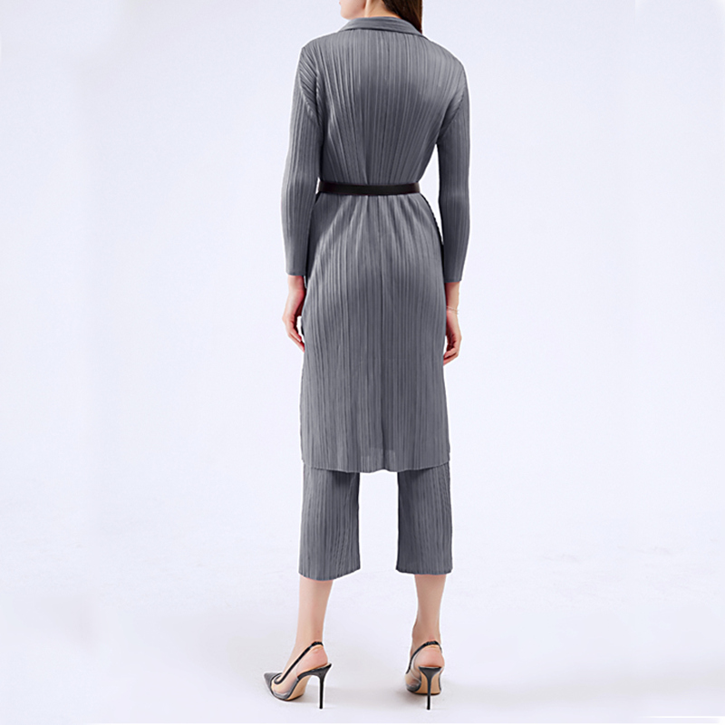 Celeste Elegant Pleated Shirt Dress