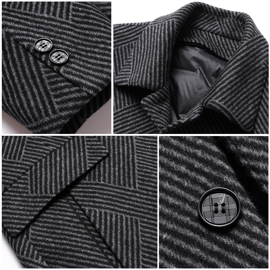 Tom Harding Elegant Wool Overcoat