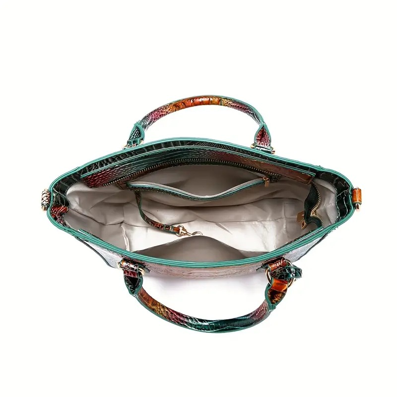 The Femme Fatale™ Embossed Croc Bag