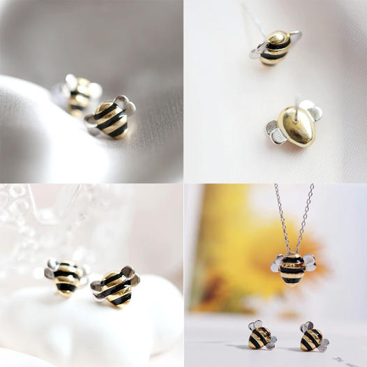 Adorable Bee Necklace Set