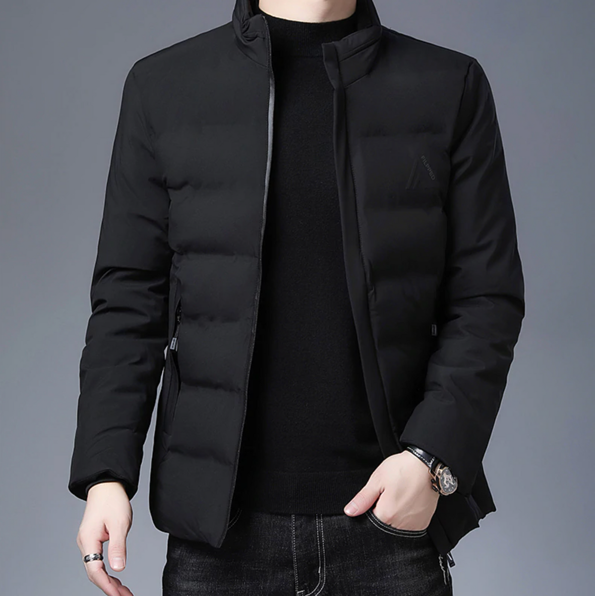 Stephano Slim Quilted Windbreaker