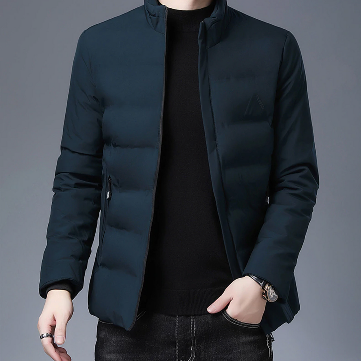 Stephano Slim Quilted Windbreaker