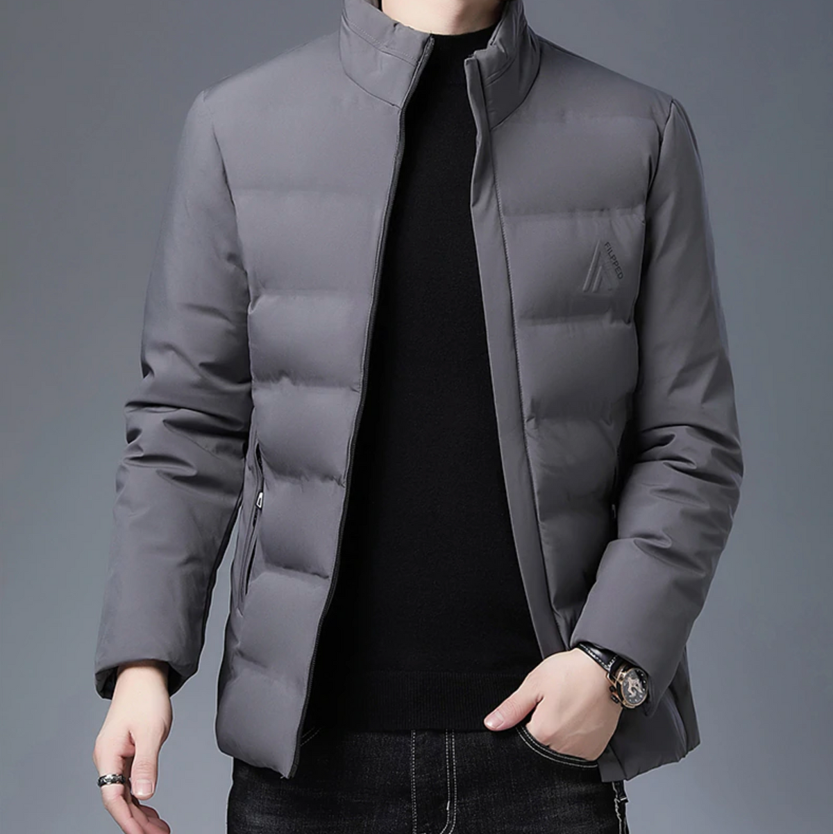 Stephano Slim Quilted Windbreaker