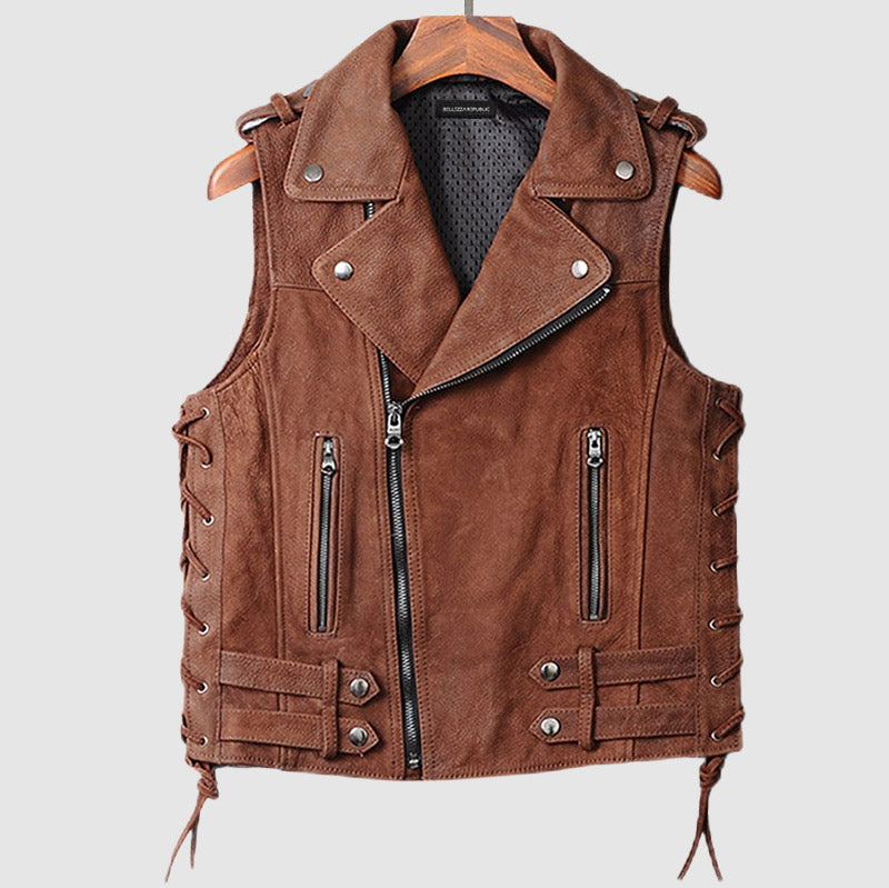 Jaden Vintage Leather Vest