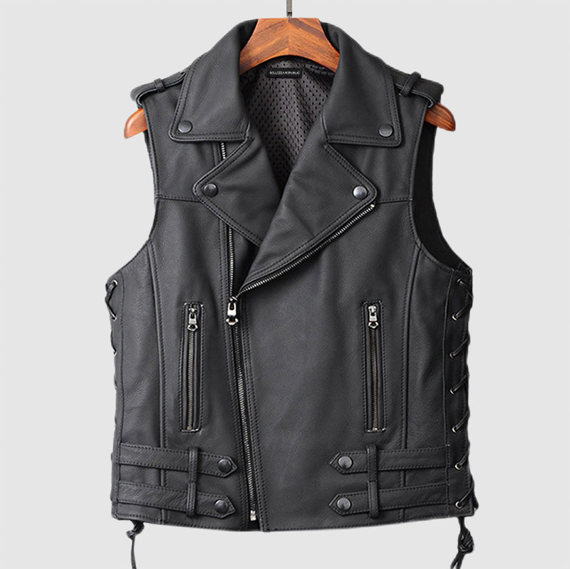 Jaden Vintage Leather Vest