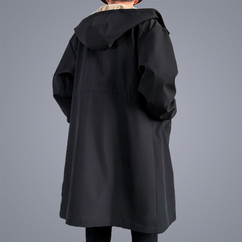 Russel-Etrou Two-Tone Cozy Overcoat