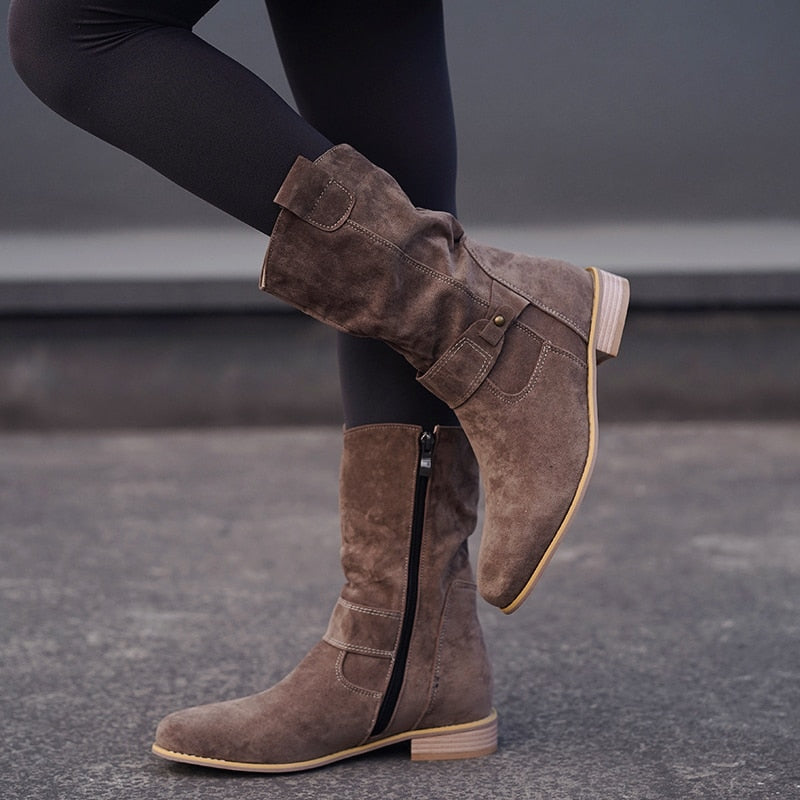 Emilia-Calou Classic Suede Boots