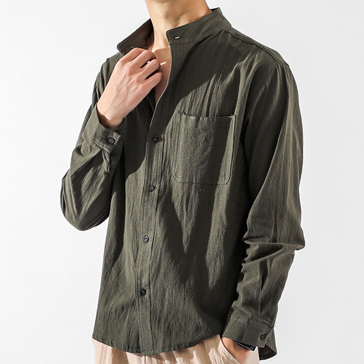 Saint Morris Contemporary Linen Shirt