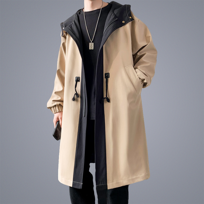 Russel-Etrou Two-Tone Cozy Overcoat