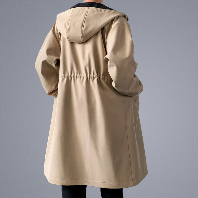 Russel-Etrou Two-Tone Cozy Overcoat