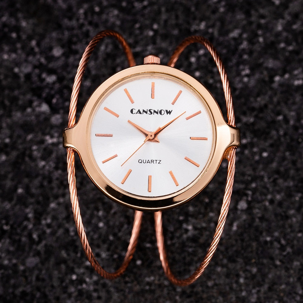 Cansnow Intricate Bangle Watch