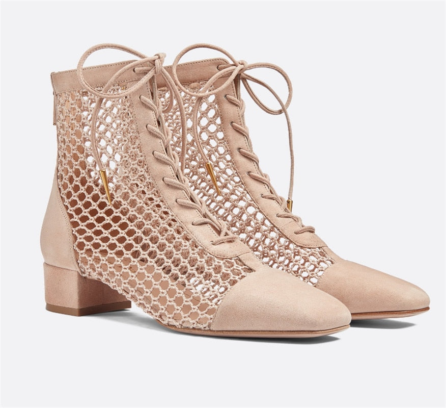 Izy Lynden Intricate Mesh Boots