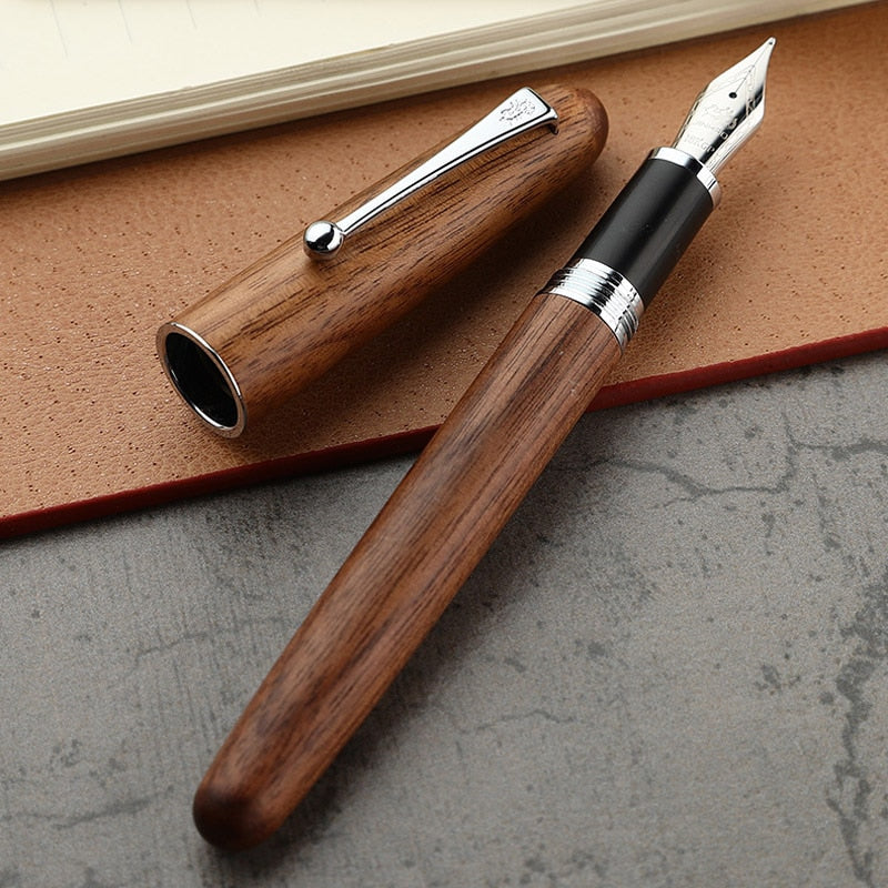 PrestigeCraft™️ Executive Wooden Fountain Pen