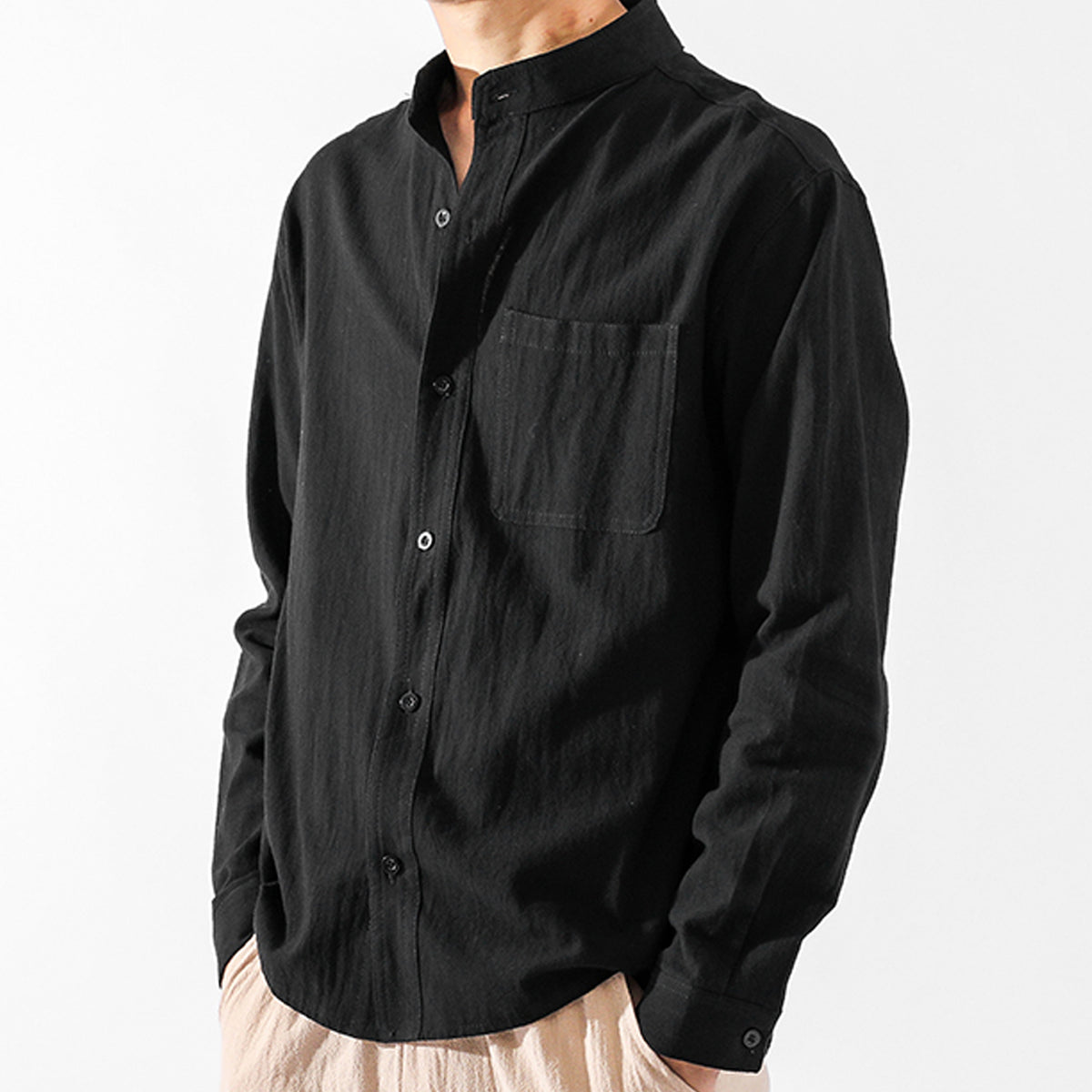 Saint Morris Contemporary Linen Shirt