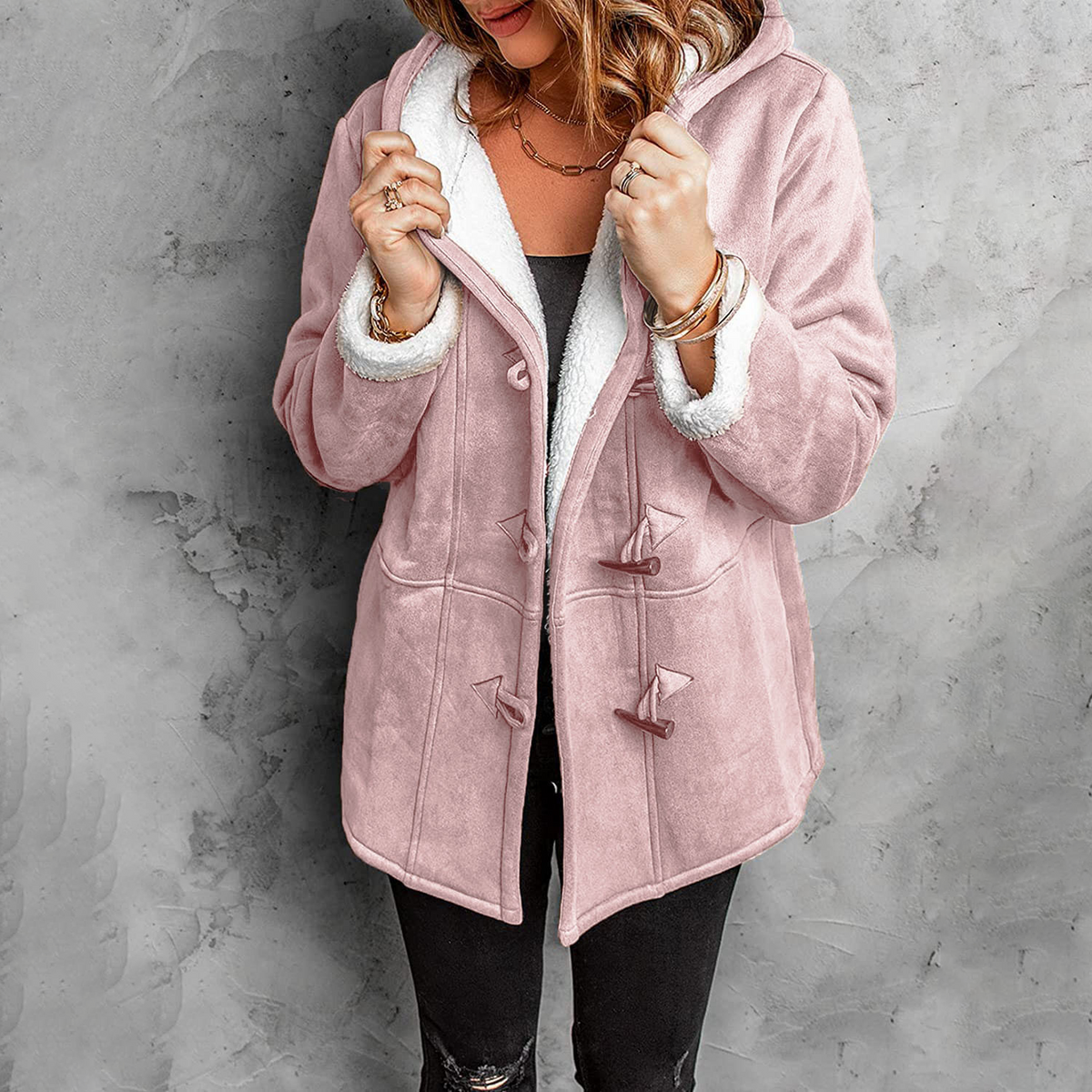 Calienne Cozy Fleece Lined Coat