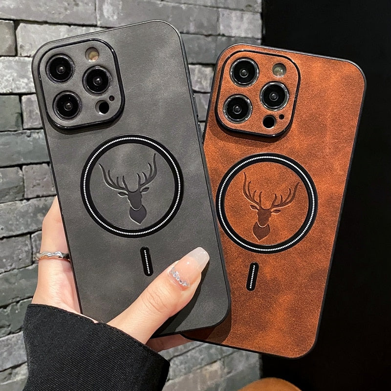 MagnetGuard™ Modern Leather iPhone Case