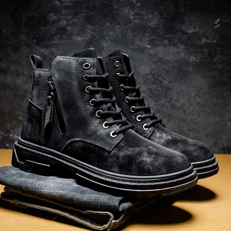 Russel-Etrou Sturdy Leather Boots