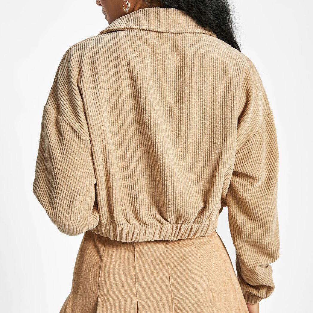 Loralie Chic Cropped Corduroy Jacket