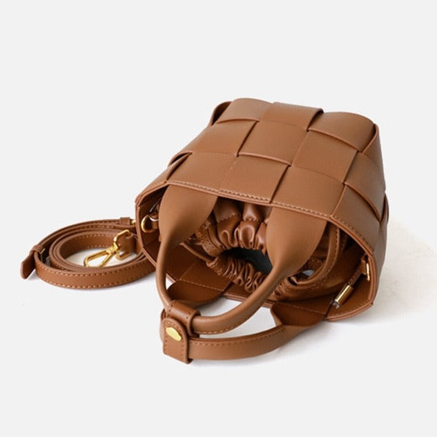 Emilia-Calou Luxe Leather Bucket Bag